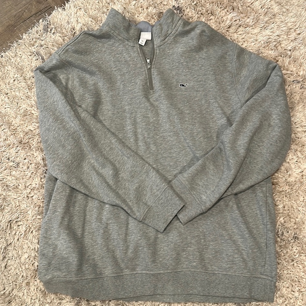 Vinyard Vines heathered 3/4 zip sweatshirt SZ XL